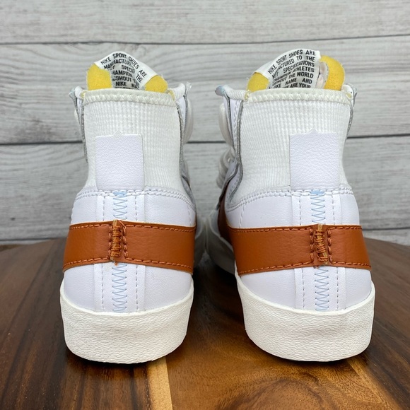Nike Blazer Mid 77 Jumbo Dark Russet Orange Sneaker DD3111-101 Men’s Shoe Size 9 - Picture 6 of 13